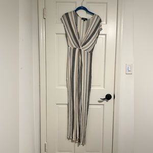 lulus STRIPED BATHING SUIT COVER UP